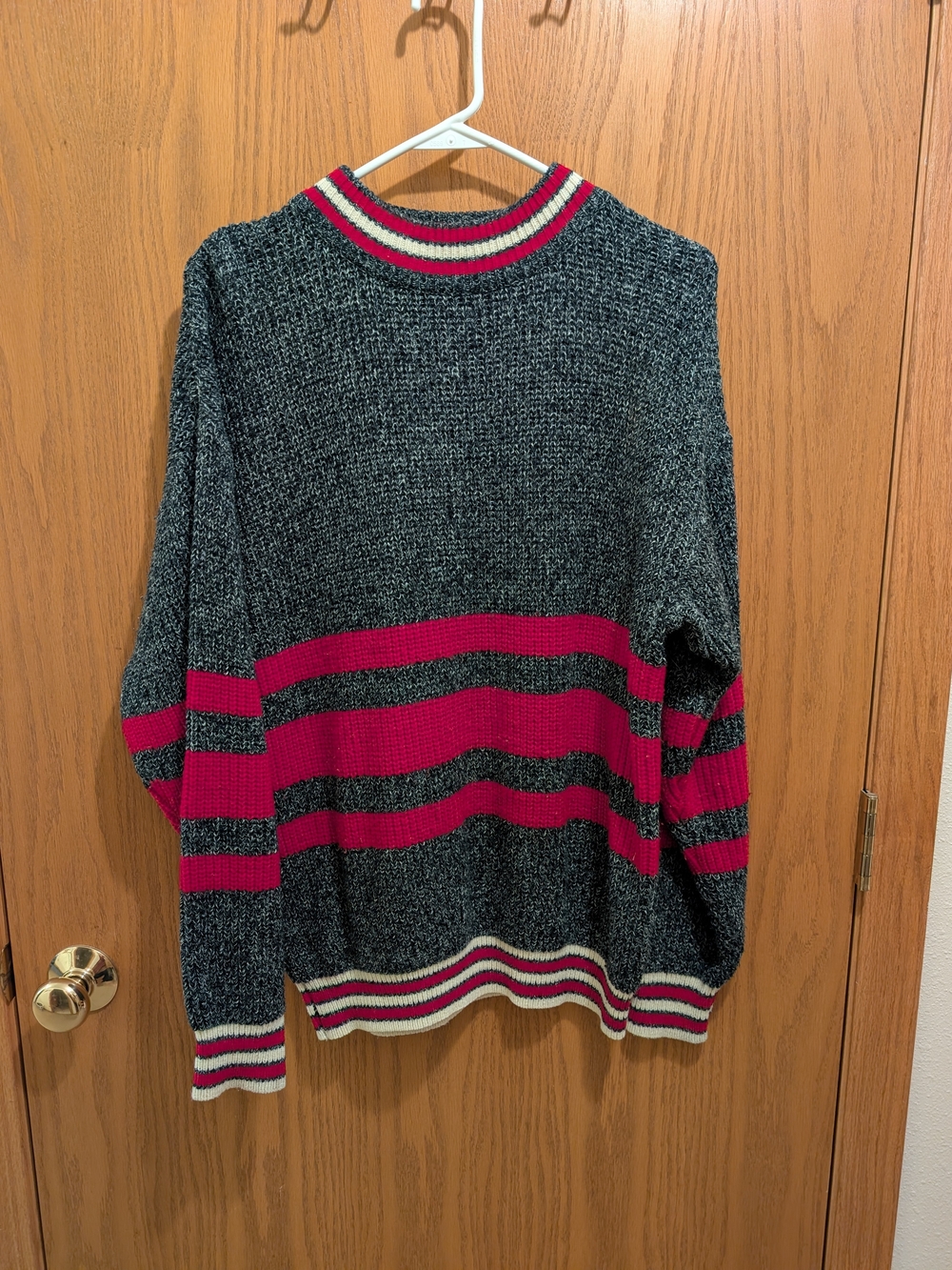 Vintage 80/90s Gabrielle Colorblock Stripe Knit Women's Sweater